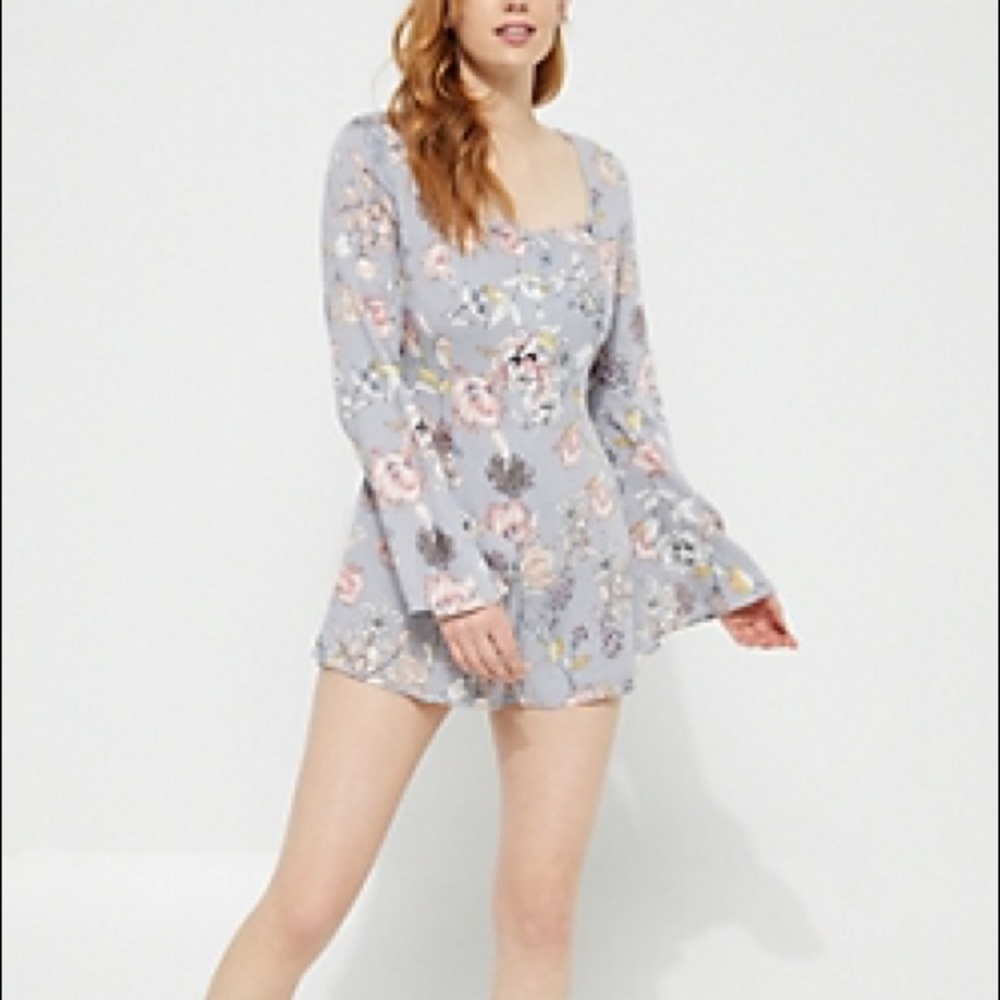 Floral Button Down Romper